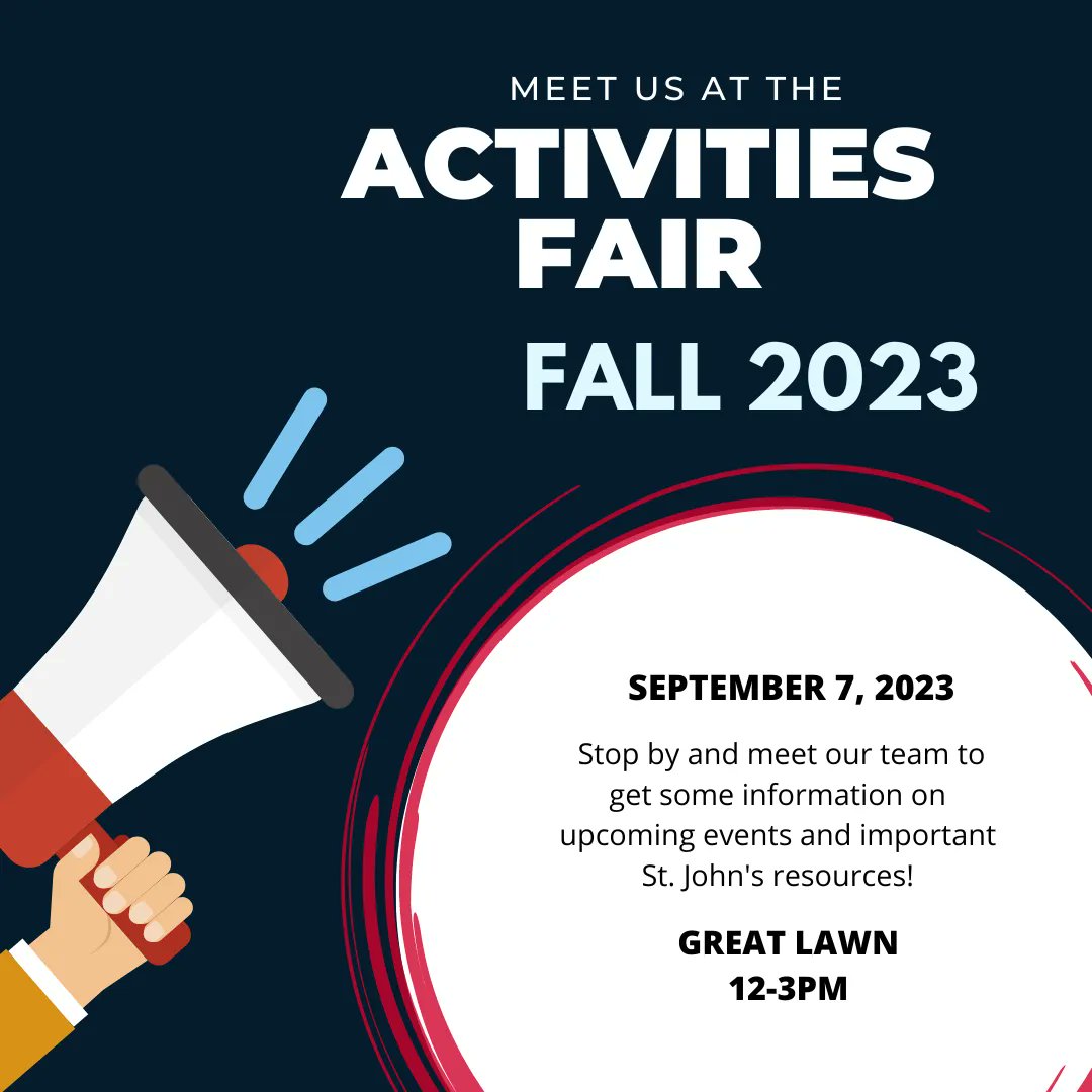 GetHiredSTJSI's tweet photo. We are so happy to be back on campus! Here's a look into what's happening this week! 

Wednesday, September 6th: EY Career Trek
Thursday, September 7th: Activities Fair

Save the date for our Fall Career and Internship 2023 EXPO! 

#gethiredstjohns https://t.co/VJIumgcW3G