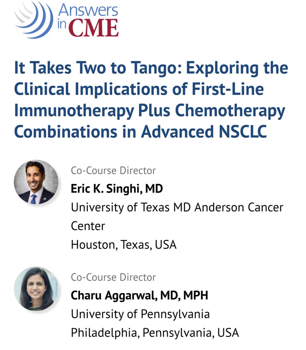 lungoncdoc's tweet photo. It Takes Two to Tango 💃🕺

Join myself &amp; @CharuAggarwalMD as we delve into the clinical implications of combining immunotherapy with chemotherapy in the first-line setting for our patients with mNSCLC! 

👉 https://t.co/NTXG3kAEHZ

#lcsm #AiCME #CMEAnswers https://t.co/6YBQu5M0G8
