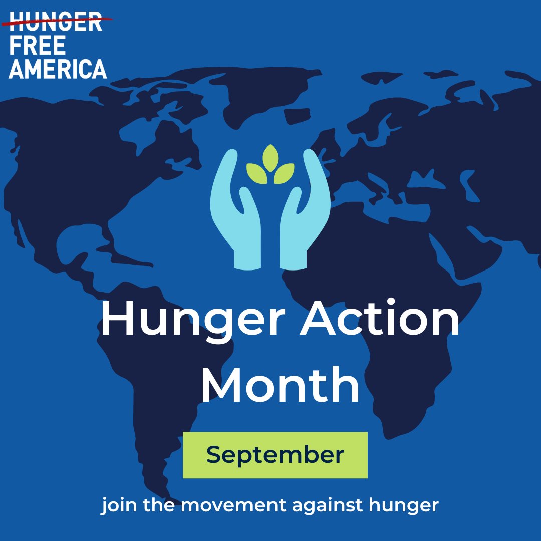 HungerFreeUSA's tweet photo. Today marks the beginning of Hunger Action Month! Throughout September, we'll be sharing ways to fight hunger in America. #EndingHungerLiftsUsAll #HungerFreeAmerica #HungerActionMonth https://t.co/TEGSCfvMCQ