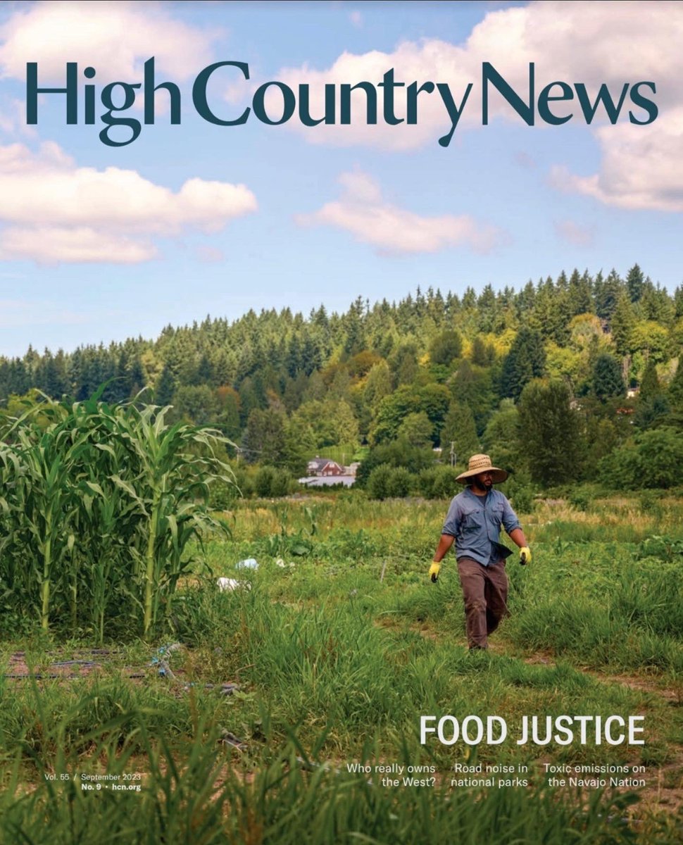 PhotoMeron's tweet image. small Axe Farm for the cover of @highcountrynews