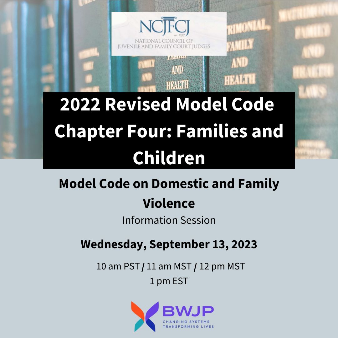 As a family law stakeholder or practitioner, we invite you to join the general information session to provide an overview of the revised chapter segments. Register here: us06web.zoom.us/meeting/regist… #FamilyLaw #DomesticViolence #Children #FamilyViolence #DVResources