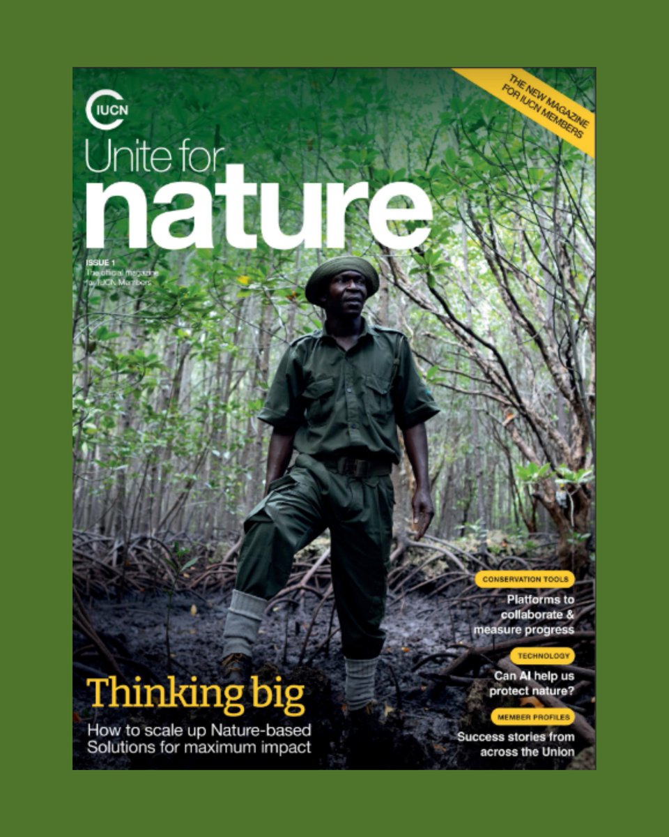 We're absolutely honoured to share that our founder's image is the cover of the new magazine for @IUCN  Members - 'Unite for Nature.'

This image was taken during the #EarthOptimism 2021 campaign.

Read the magazine here iucn.org/our-union/memb…

📸 @AnthonyTonyWild