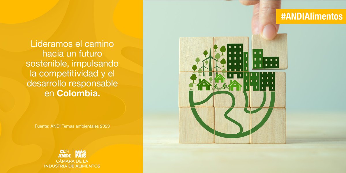 ANDI_Colombia's tweet photo. ♻️La sostenibilidad es fundamental en nuestra agenda gremial y empresarial. 
✅Desde @AlimentosANDI promovemos modelos eficientes y responsables a nivel ambiental y social.
Una referencia que nos enorgullece profundamente es #Vision3030, conoce más aquí👉 https://t.co/MkFJFPk1pg https://t.co/MFSI8t9Oeh