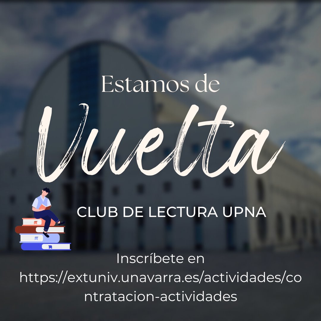 si_rim's tweet photo. Si te gusta leer, intercambiar ideas, descubrir... este es tu sitio. Inscríbete es: https://t.co/2joPFdbZck
@GaraziAizkcorbe @nunegam @cultUPNA  @UNavarra @BibliotecaUpna @BibliometraF @Joaquin_S @Isa_MuMo @JoseFranAlenza https://t.co/p1Eu0ivavr