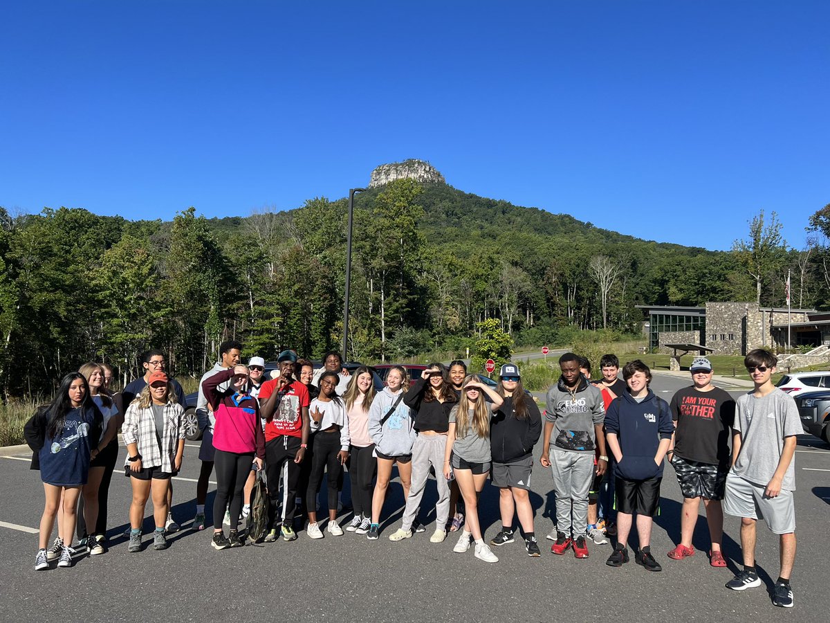 ConniTucker's tweet photo. What a great day for AVID to visit to Pilot Mountain! #mahsbearpride #fridayframework @MACSchools https://t.co/TAw1vxJhaW