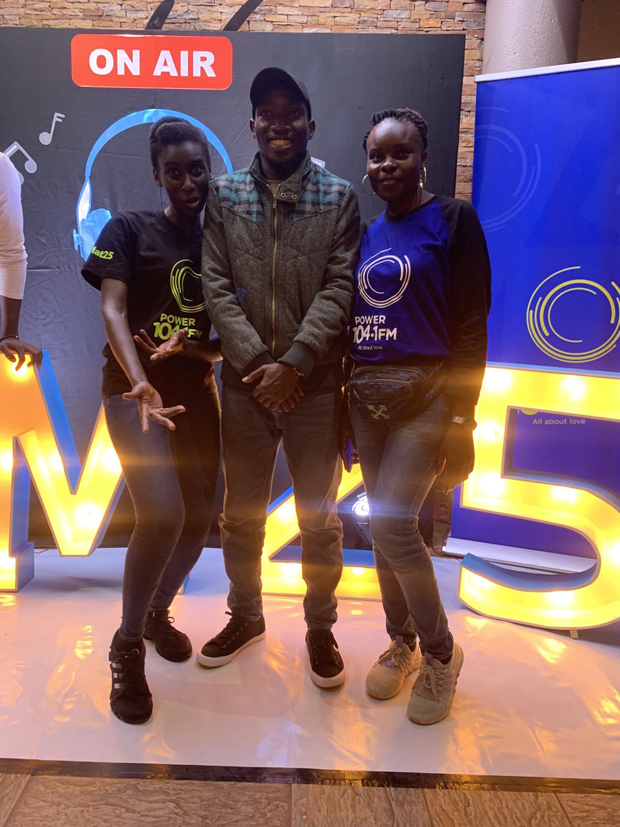 TrSulphurComedy's tweet photo. Already here with my gangos @JulietAlinaitwe @Deurbanitetinah 
Celebrating @powerfmuganda At 25
#ThouShaltLaugh #PowerFmat25 https://t.co/dJQ6ihGWyj