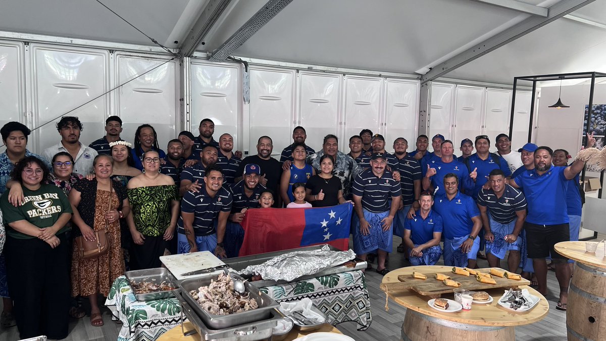 Faafetai tele lava, to our Samoan community in Perpignan, France for looking after us. Love my people! #FolauFaatasi @manusamoa