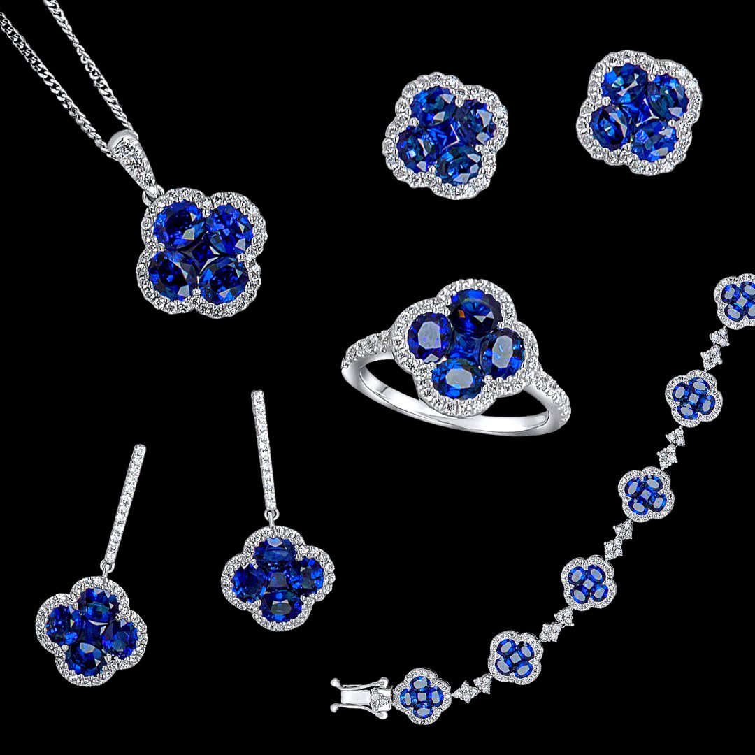 September sapphires 💙

Showcasing our majestic 18ct white gold oval &amp; square sapphire and diamond quatrefoil collection to celebrate September’s birthstone ✨
.

#sapphire #september #18ctgold #whitegold #blue #sapphirejewelry #diamondjewellery #sapphieanddiamond #finejewellery