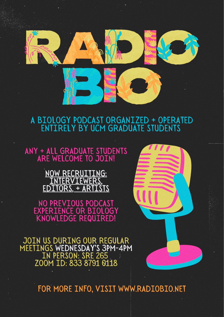we want you 🫵🏾 to join radiobio 🎙️🎤