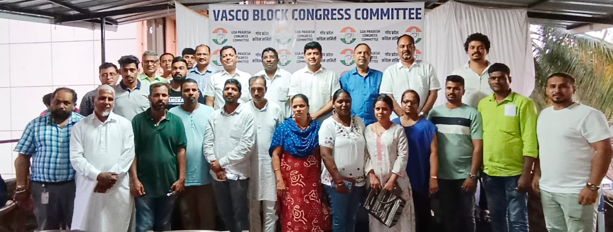 amitspatkar's tweet photo. Attended Vasco Block Congress Committee meeting in presence of Carlos Almeida @ViriatoFern @RebeloMoreno @INCSGoa President @SavioDsilvaa @SimoesOlencio BP Melvin Fernandes &amp; other Functionaries in strengthening the Booth Committees for preparation of upcoming Lok Sabha Elections https://t.co/fgETdGSBie