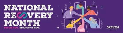 curtkissinger's tweet photo. September is National Recovery Month. Recognizing those who promote mental health and substance use treatment and recovery, and those continuing their recovery journey. https://t.co/rugRMkKmNi