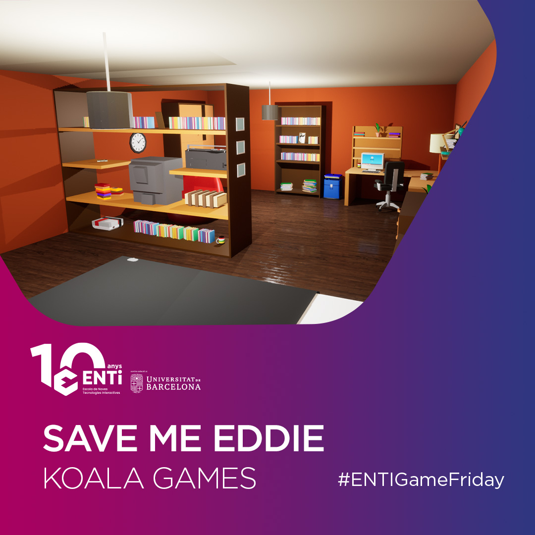 ENTI_BCN's tweet photo. En aquesta aventura dels guanyadors a millor joc de 2n de #CFGS, els membres de l'equip @Koa_Team_Dev ens posen a la pell de l'Eddie i el seu trastorn de personalitat múltiple.
Podreu resoldre els trencaclosques i esbrinar el seu passat?
#EntiGameFriday https://t.co/f46knMipQn
