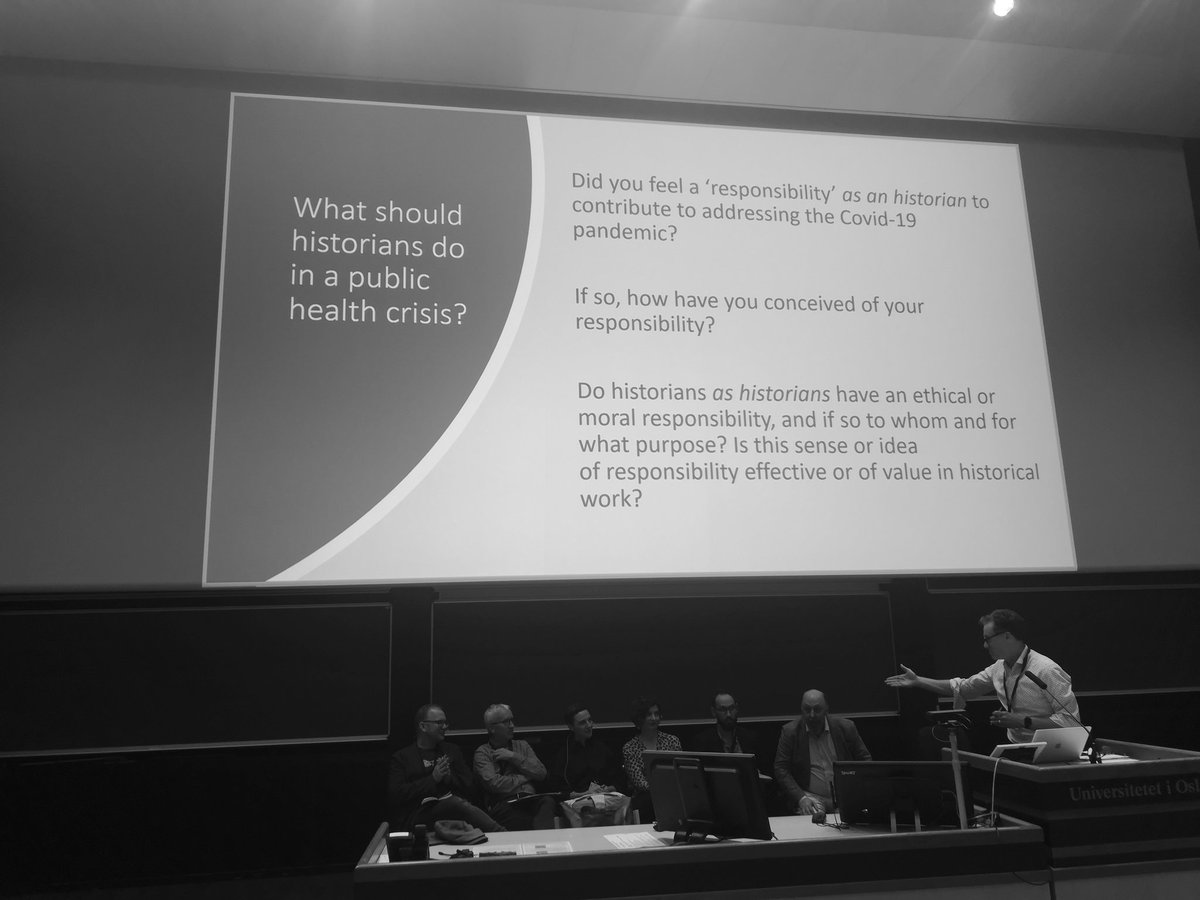 Radu Suciu (@radusuciu) on Twitter photo Now at #EAHMH2023 Clio in a crisis: Reflections on the roles and responsibilities of the historian in a pandemic virtual.oxfordabstracts.com/#/event/3836/s… a roundtable chaired by Michael Bresalier with <a href="/LachenalGui/">Guillaume Lachenal</a> <a href="/monnaisl/">Laurence Monnais</a> <a href="/jgreene2/">Jeremy Greene</a> <a href="/DoraVargha/">Dora Vargha</a> et al. First set of questions Now at #EAHMH2023 Clio in a crisis: Reflections on the roles and responsibilities of the historian in a pandemic virtual.oxfordabstracts.com/#/event/3836/s… a roundtable chaired by Michael Bresalier with <a href="/LachenalGui/">Guillaume Lachenal</a> <a href="/monnaisl/">Laurence Monnais</a> <a href="/jgreene2/">Jeremy Greene</a> <a href="/DoraVargha/">Dora Vargha</a> et al. First set of questions