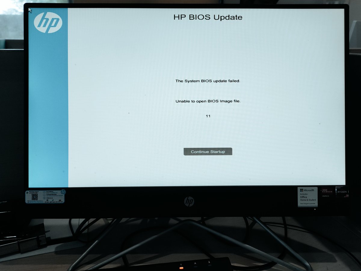 lavishpaneri's tweet photo. @HPIndia 
 we purchased three new All inOne PCs from you last year in March, a BIOS update started automatically. Now All three systems are not working! We sent them to the HP service center, but they say there are 10 others with the same problem and HP is not supporting us. https://t.co/UqWmlPvstp