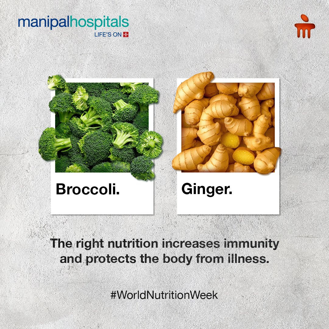 ManipalHealth's tweet photo. Nutrition plays a critical role in health and development of the body. The nutrients derived from food are absorbed by the body, which helps it get the necessary energy to perform its normal functions. This #WorldNutritionWeek, join Manipal Hospitals in spreading awareness about the importance of nutrition and diet.

#ManipalHospitals #YourManipal #LifesOn #Healthcare #Nutrition #BalancedDiet #Diet