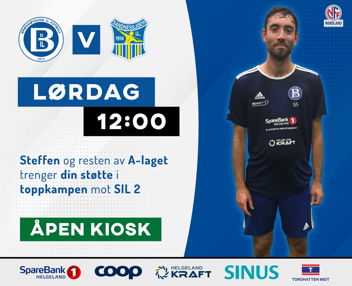 Lørdag kl. 12:00 BIL v Sandnessjøen Første seriekamp etter sommerferien blir toppkamp mellom nummer én og nummer to på tabellen!