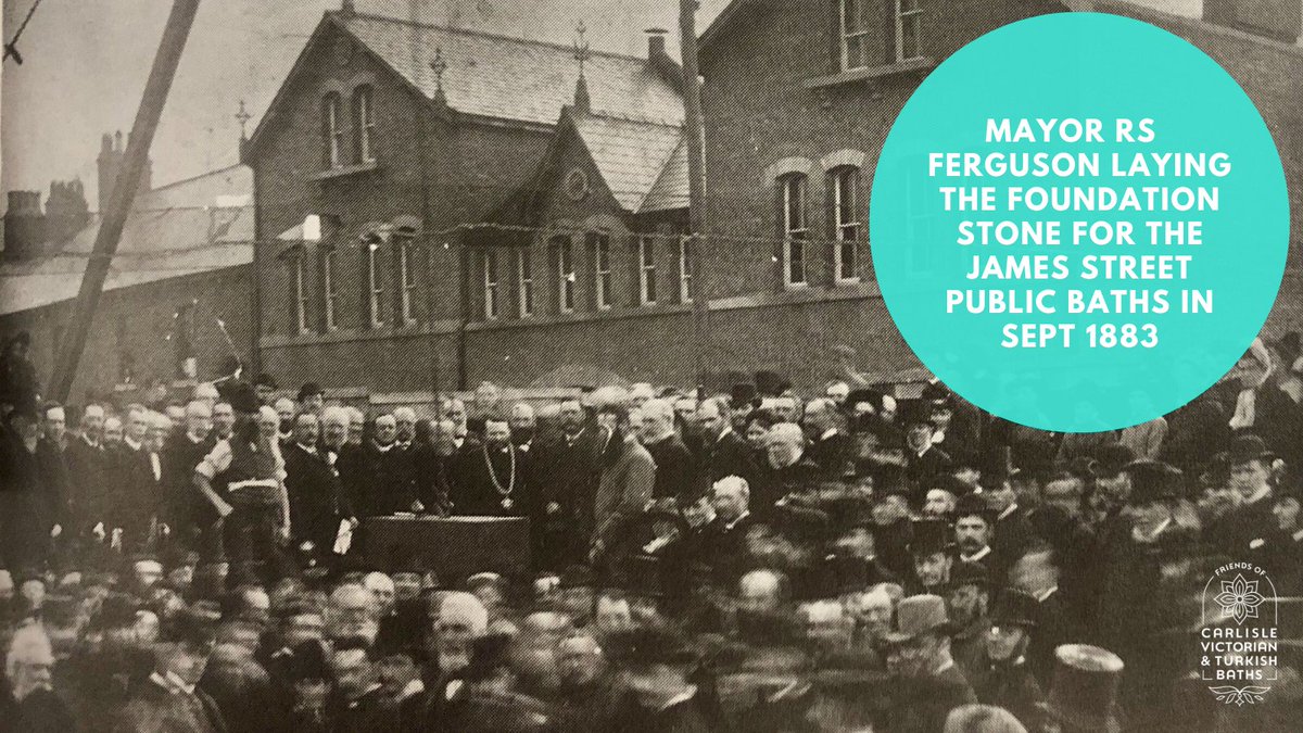 FriendsBaths's tweet photo. It's 140 years since the foundation stone was laid for #Carlisle's #publicbaths on James Street. Our plan is to bring the building back into use for the city, providing a #community #health & #wellbeing facility.
#HeritageMatters #SaveCarlisleBaths #localhistory #TurkishBaths https://t.co/6thK7rAH2h