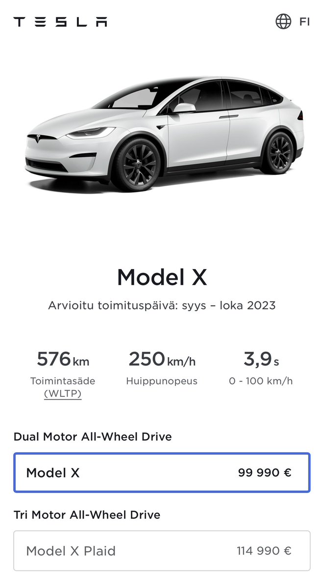 anders_lassila's tweet photo. Model X and S price drop massively. 
19.7.2023 Tesla may keep cutting prices in 'turbulent times', Musk says https://t.co/1WSJEic6aF