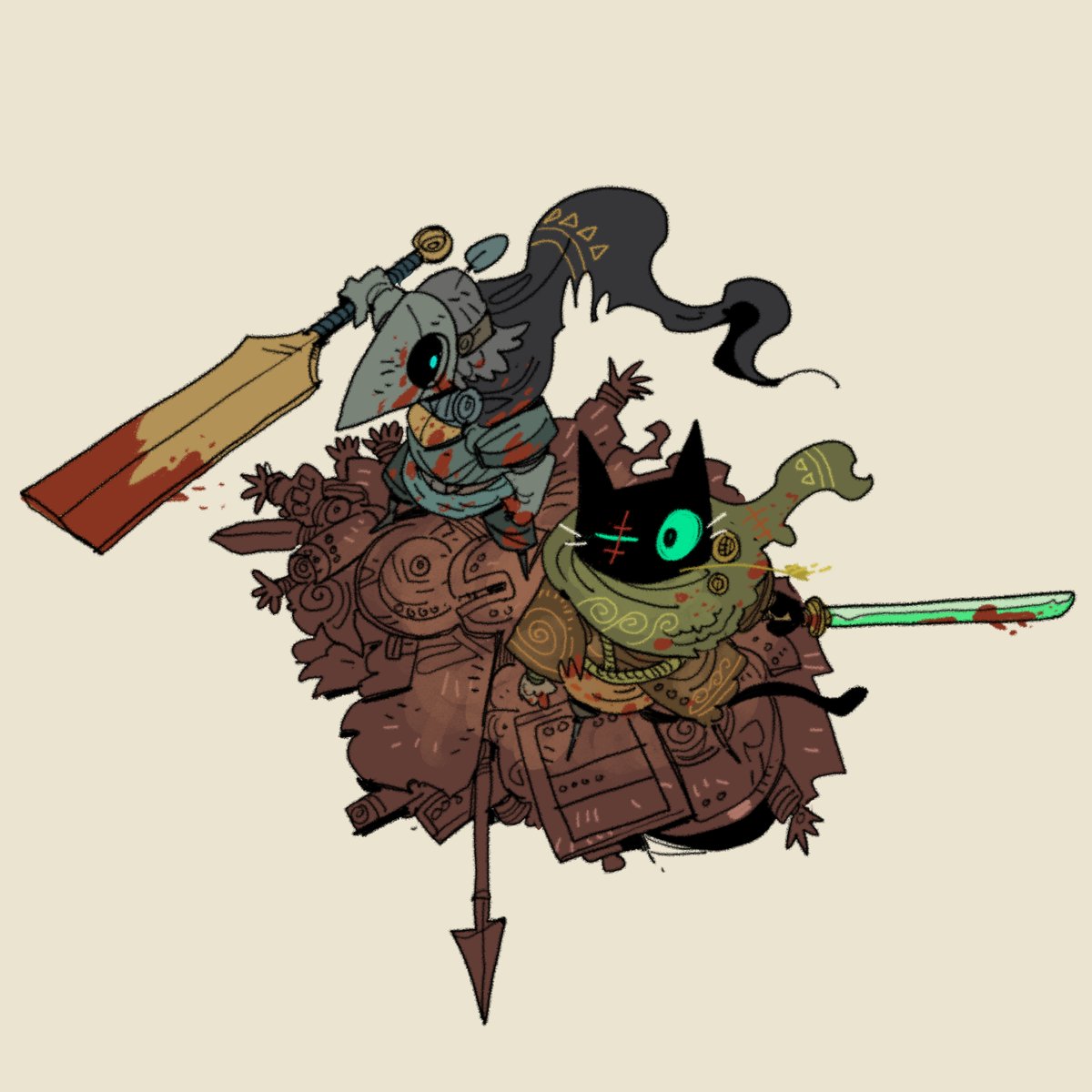 Crow and Cat

#characterdesign