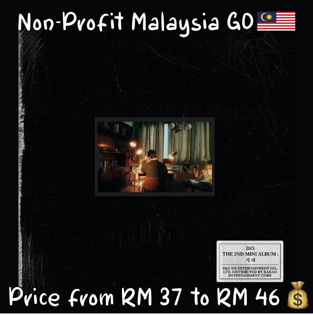 mygosvt's tweet photo. MY GO🇲🇾[Help RT🙏] #MYGOSVT
EXO D.O. The 2nd Mini Album ‘기대’ from Ktown4u

Price details💰
▪️A ver. / B ver. RM46
▪️SMini ver. RM37

✅Need 2nd payment
🙆‍♀️Can choose version
🚚ETA: 1-2 weeks after released date

Order &amp; Details: https://t.co/6ix7QngG3D
#pasarexo #pasarexomy https://t.co/pfkTTSlluH