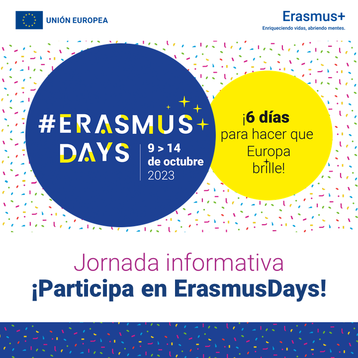 Participa en la próxima sesión informativa que celebraremos el 8 de septiembre en formato virtual.

Esta jornada está abierta a todos los centros e instituciones de todos los sectores educativos.

¡Inscríbete! sepie.erasmusplus.gob.es/comunica/2023/…