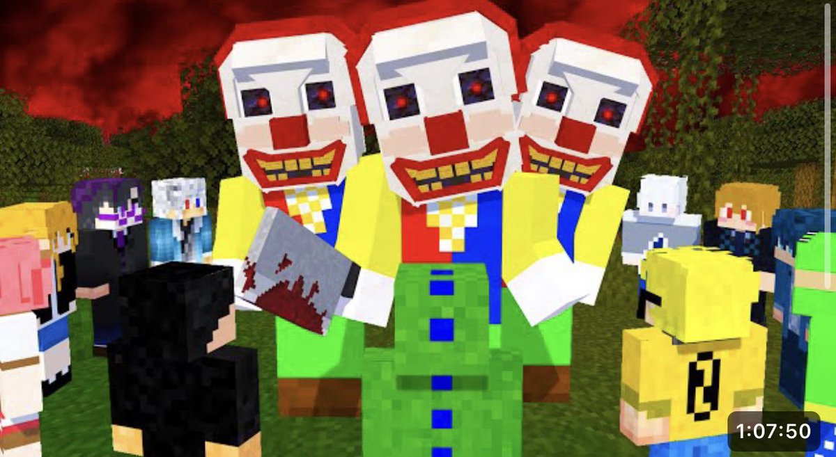 official_clpc's tweet photo. 【毎日投稿32日目】
毎日投稿ラストは🤡🔪

殺人ピエロが3人いる！？サバイバル【マインクラフト】 https://t.co/x9zkehW9md @YouTubeより

 #からぴち https://t.co/Upp0Jdp40n