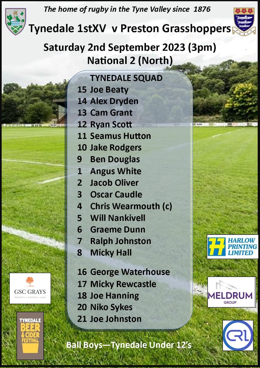 Tynedale RFC tweet media