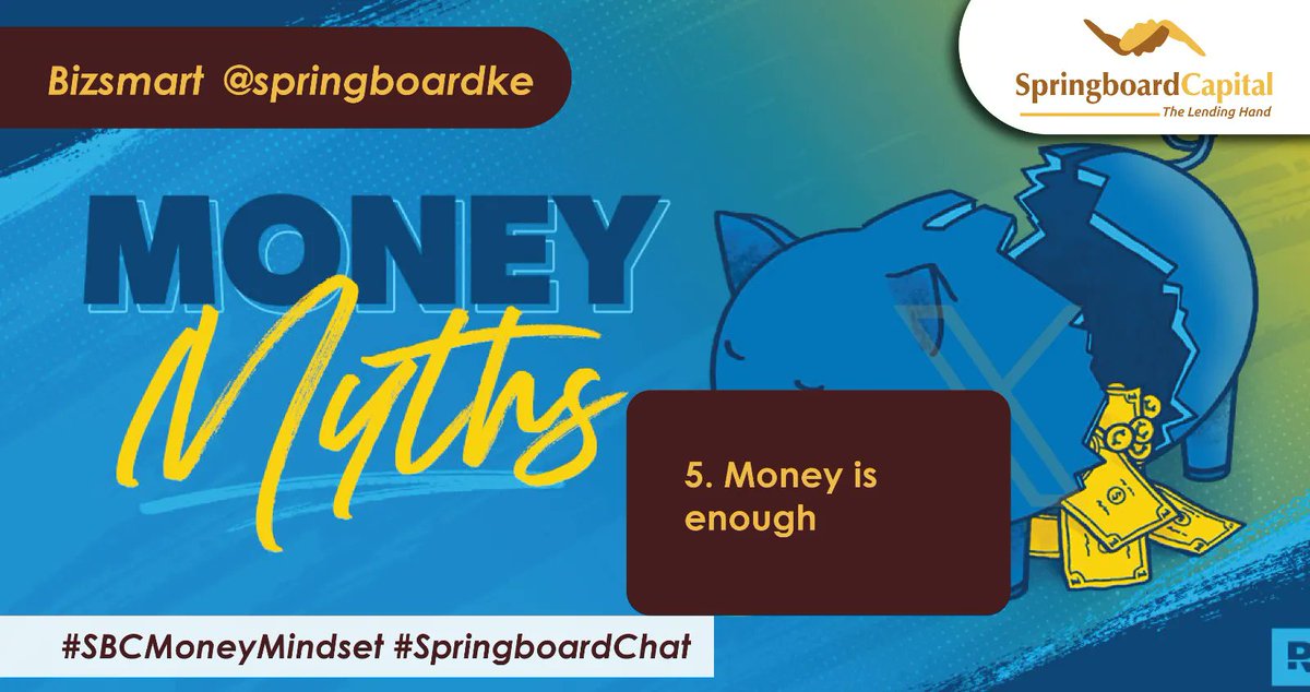 springboardke's tweet photo. As an entrepreneur, it's impossible to have enough. The key driver should be to pursue passion, fill the gap and help enough people in the world get what they want in life. When this is done money becomes a by product of your actions  
#SBCMoneyMindset #SpringboardChat https://t.co/fAgLwVla0f