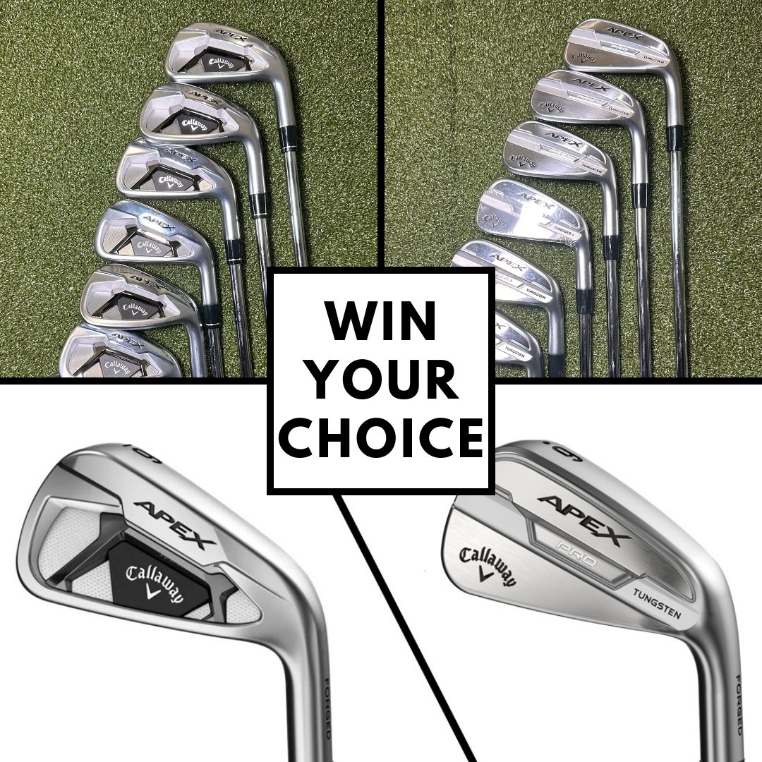 THPGolf's tweet image. New Contest 👀
Win your choice of Callaway Apex irons.
Follow @THPGolf and @CallawayGolf 
RT This
Tell us in the comments which set you would like to win.