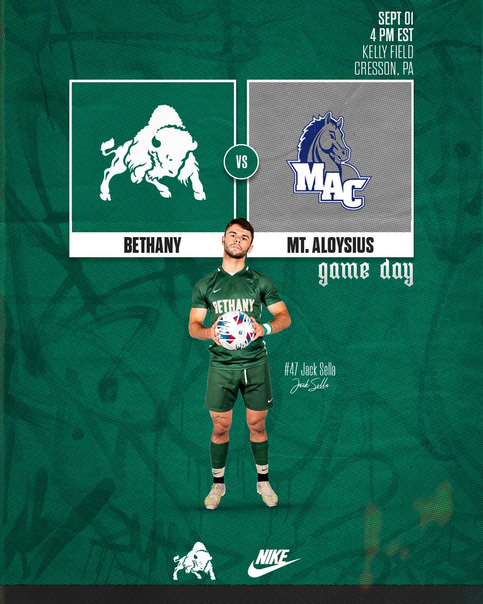 BethanyWV_Bison's tweet photo. Good Morning, it's Game Day! ⚽

🆚: Mount Aloysius
📍: Cresson, Pa. | Kelly Field 
⌚: 4 pm
📺: https://t.co/hqMz9t40IL https://t.co/Lz73Io2APK