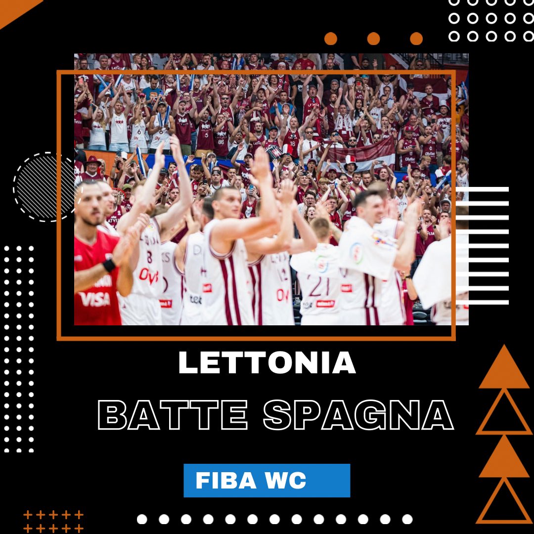 Baseline_Talk's tweet photo. La #Lettonia compie l’impresa di battere i campioni del mondo e d’Europa la #Spagna . Solo tantissimi complimenti a coach Luca Banchi e i suoi ragazzi per aver reso la 🇱🇻 uno spettacolo da vedere, probabilmente la squadra che gioca meglio. #FIBAWC #FIBAWC2023 #LettoniaSpagna https://t.co/pk8jaikthu