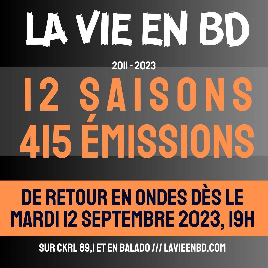 La vie en BD / CKRL 89,1 + balado tweet media