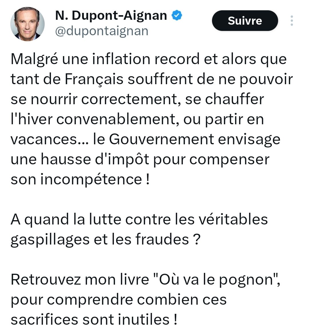 Emmanuelle_SF's tweet photo. D'habitude la Pravda locale, nous fait un n° de rentrée sur la fiscalité locale et leur stabilité. Motus cette année sur les augmentations de taxe foncière
+ 7,12 % ville de #Yerres
+ 58 % agglo #VYVS @cavyvs
+ 47 % GEMAPI
#TaxeFonciere
Dupont-Aignan sait-il "où va le pognon? https://t.co/5RZ1Xb1h1T