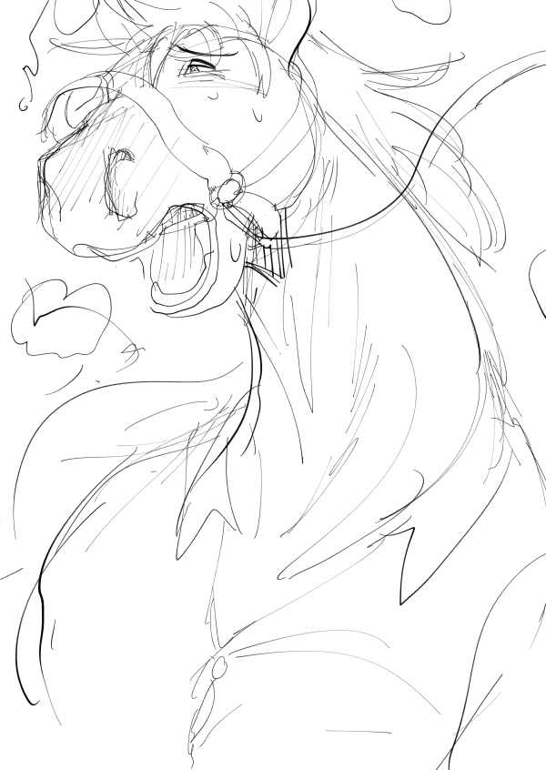 yukinojo10's tweet photo. horse TF sketch https://t.co/4hQQvQkeiB