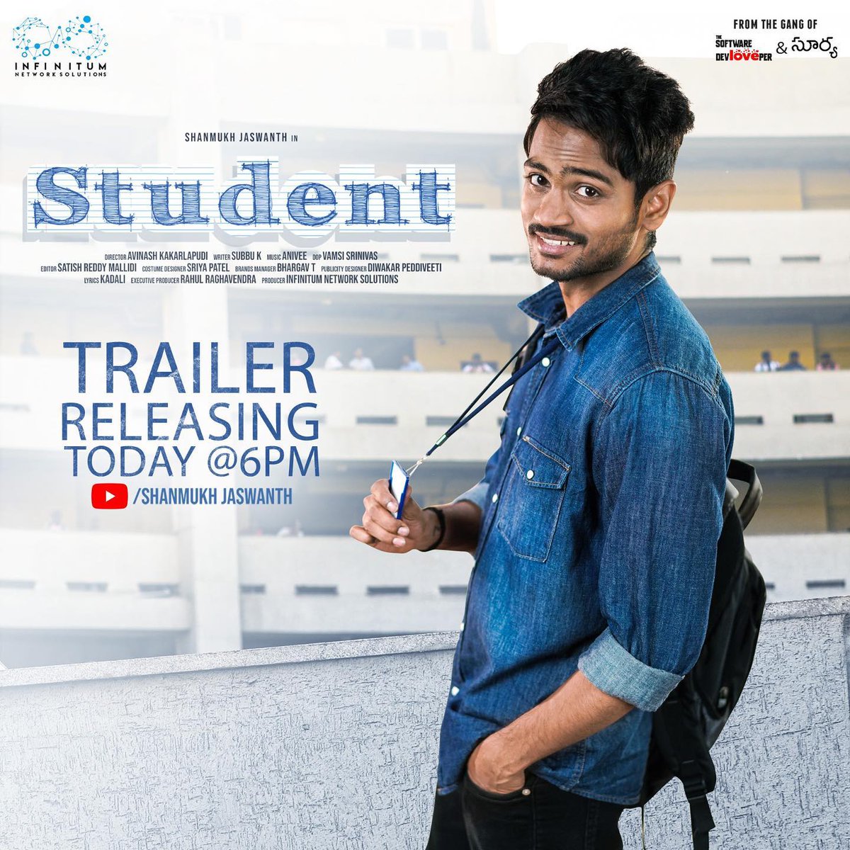 maneti_yuvasree's tweet photo. ❤️Guysssss student trailer releasing in few more minutes🫨
#shannu #studentseries
SHANNU AS STUDENT SHIVA https://t.co/e8ufsFCU3V