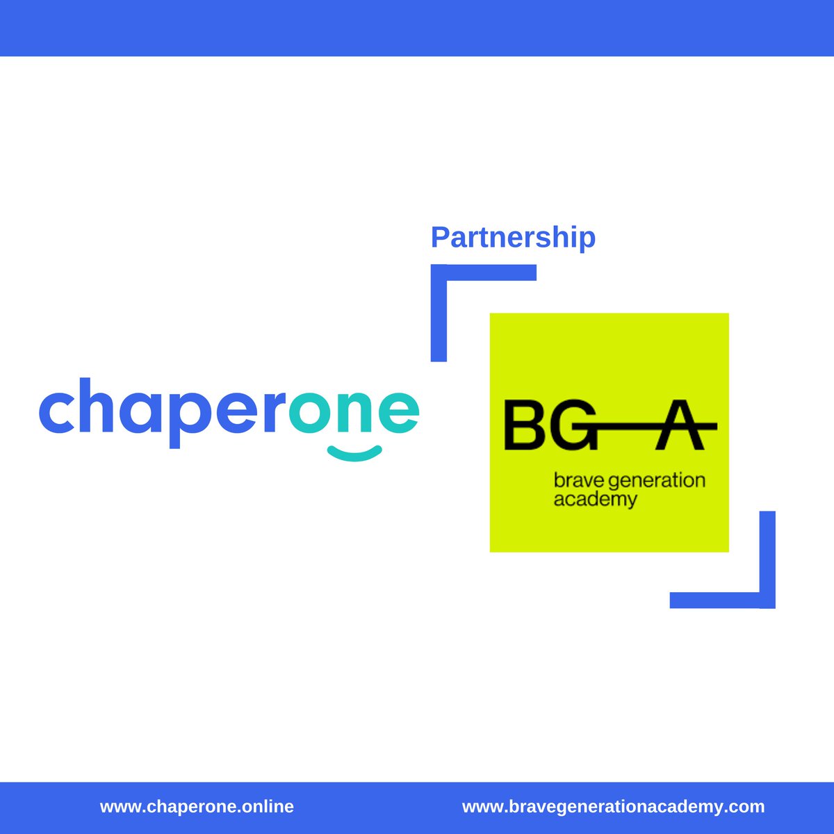 Chaperone (@chaperoneonline) on Twitter photo We have partnered with <a href="/BGABrave/">Brave Generation Academy</a> to empower Learners and Parents in their career decisions. ๐ BGA Learners & Parents will benefit from special pricing conditions on 1-to-1 career sessions on Chaperone's website.ย ๐ท For more information: hello@chaperone.online We have partnered with <a href="/BGABrave/">Brave Generation Academy</a> to empower Learners and Parents in their career decisions. ๐ BGA Learners & Parents will benefit from special pricing conditions on 1-to-1 career sessions on Chaperone's website.ย ๐ท For more information: hello@chaperone.online