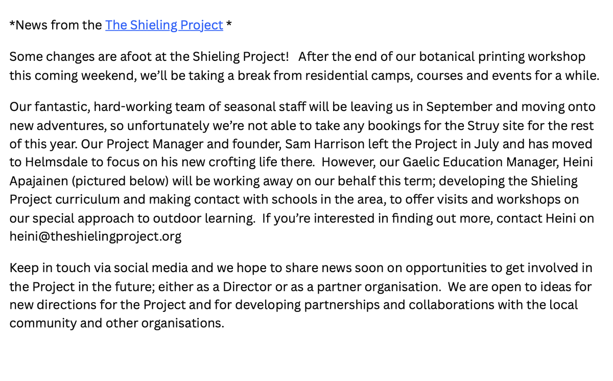 The Shieling Project tweet media