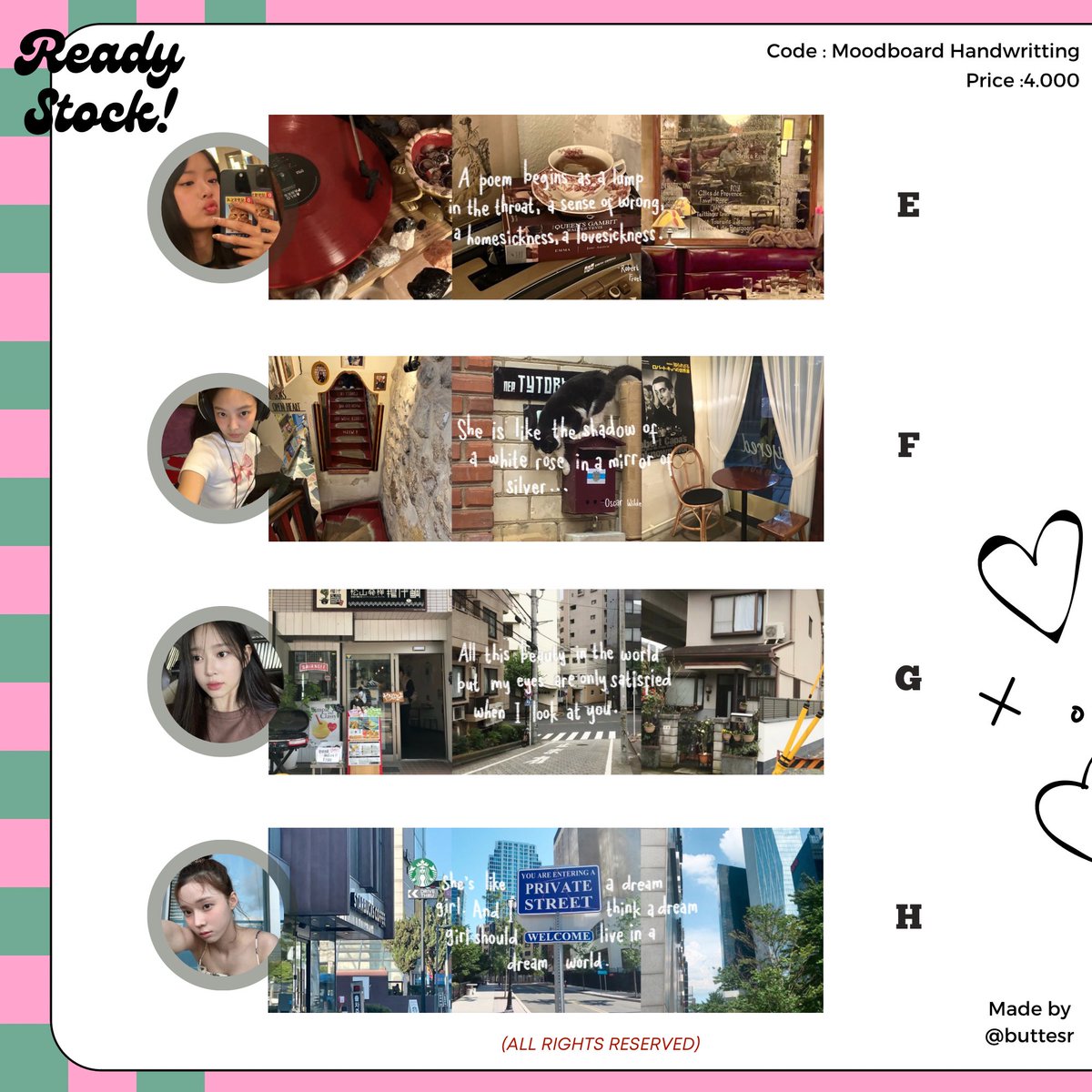 buttesr's tweet image. repost is very much appreciated!

halo! aku ada layout ready stock moodboard handwritting unfiltered, price: 4k (get both ava jpg &amp;amp; png) via qris only! if you are interested kindly hit me up thru dm. untuk selengkapnya cek alt ya 💘 thank u :3

#zonauang #zonaba #zonajajan