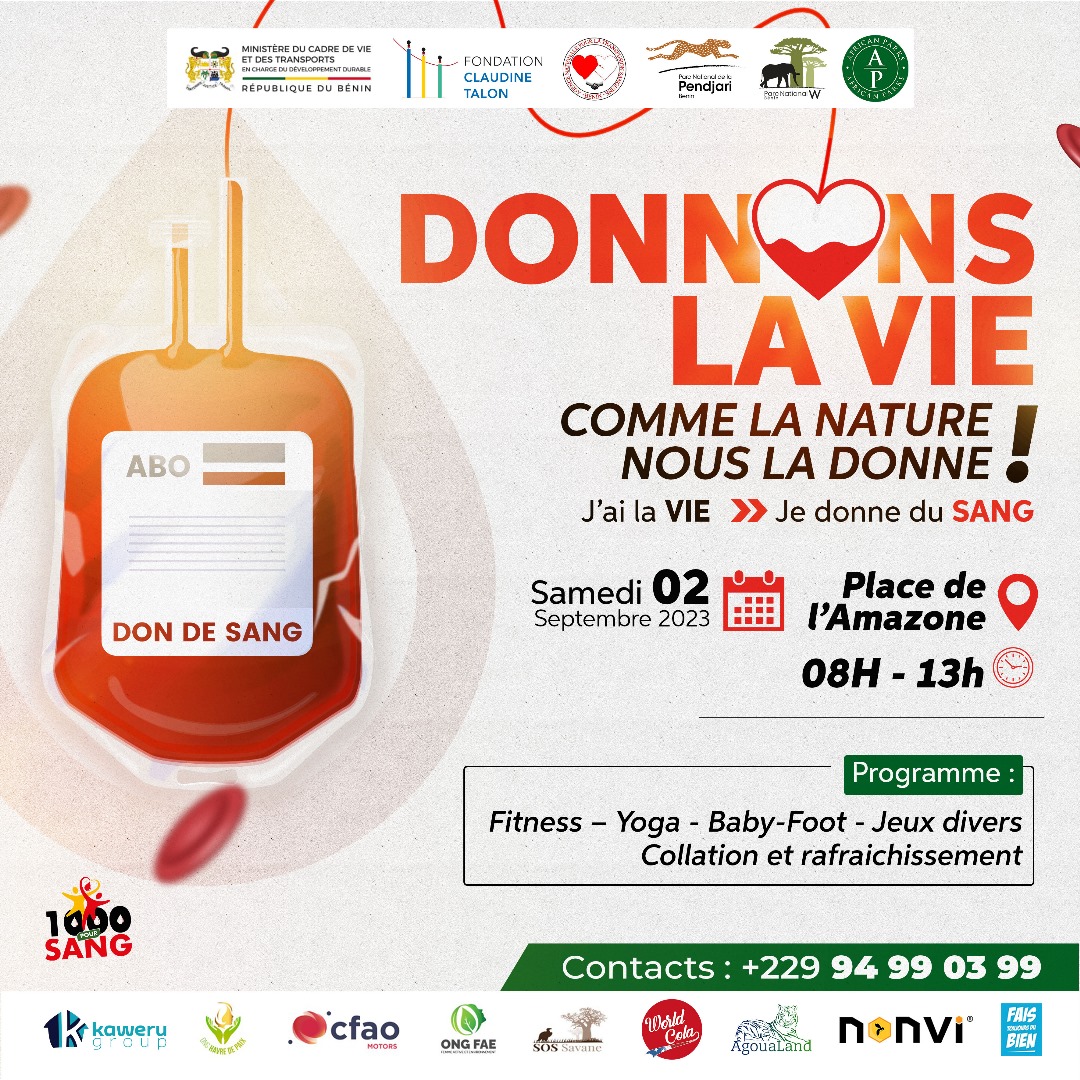 StevyWallace's tweet photo. Je vous invite demain samedi 2 sept 2023 à venir massivement sur l'esplanade de l'amazone pour donner un peu de votre sang afin de sauver des milliers de vies.
Une séance de fitness aussi est prévue pour vous motiver davantage.
Parlez en autour de vous également svp.
#wasexo https://t.co/Xc24EJOiWa