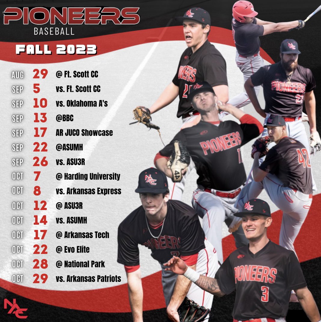 Come check out some NAC baseball this fall!