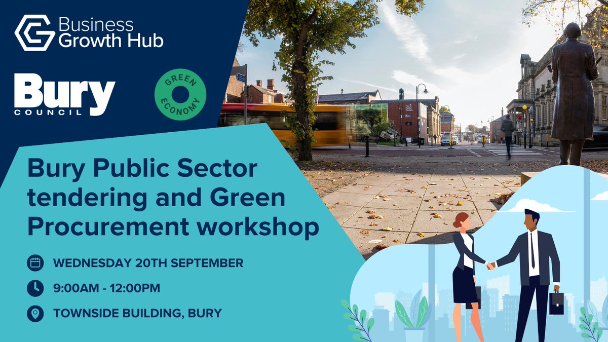Why do some small companies win nearly all their bids with no difference in quality and price? What is their secret? Join us, along with @BuryCouncil and @UKGreenEconomy, for a workshop aimed at answering the above questions. Register here: ow.ly/ixFx50PrV8X