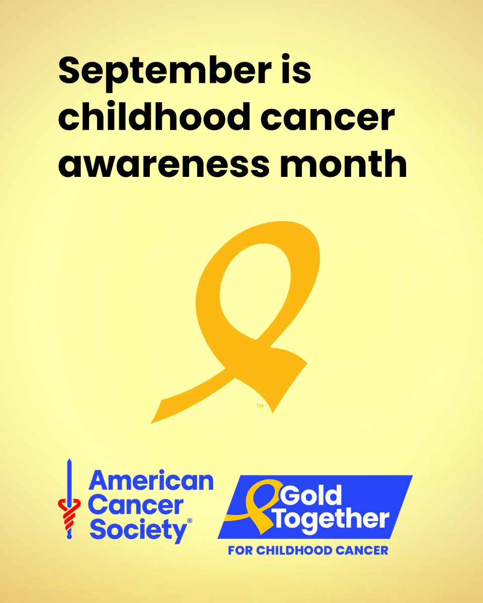 Share to bring more awareness!

Step 1. Click repost
Step 2. Done!  
Thank you for helping courageous kids.
#GoldTogether
@AmericanCancerSociety