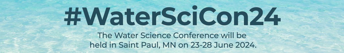 Proposals now being accepted for #WaterSciCon24! Session, workshop and town hall proposals are now open for the Water Science Conference 2024, taking place 23-28 June 2024 in St. Paul, Minnesota. Learn more and submit your proposals below. @theAGU ow.ly/pfwJ50PGySw