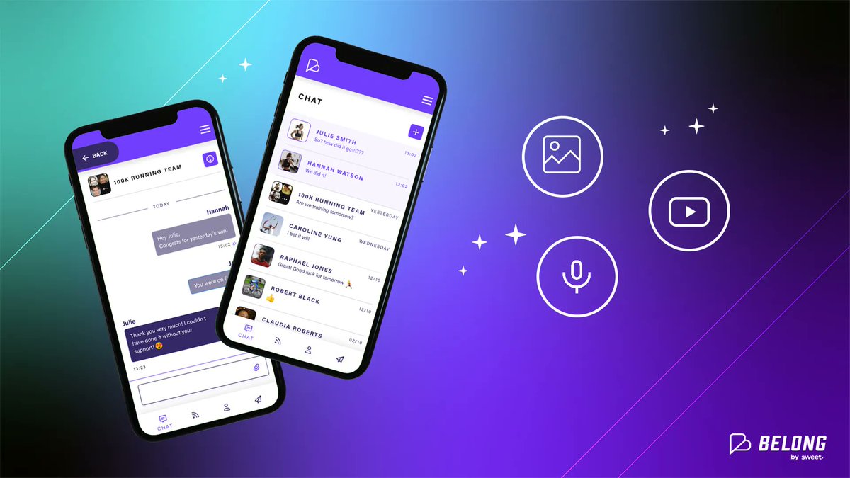sweetwebdesign's tweet photo. Add a human touch to your organisation’s communications by sending photos, videos or voice notes with Belong’s chat functionality. #GetConnected #BeHuman
https://t.co/Uwp82qA8k4 https://t.co/GxU0PArDhl