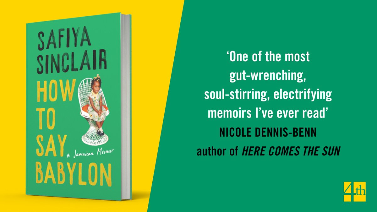 There was more than one way to be lost, more than one way to be saved. @SafiyaSinclair's dazzling memoir HOW TO SAY BABYLON is out 3rd October! 'One of the most electrifying memoirs I've ever read' @ndennis_benn