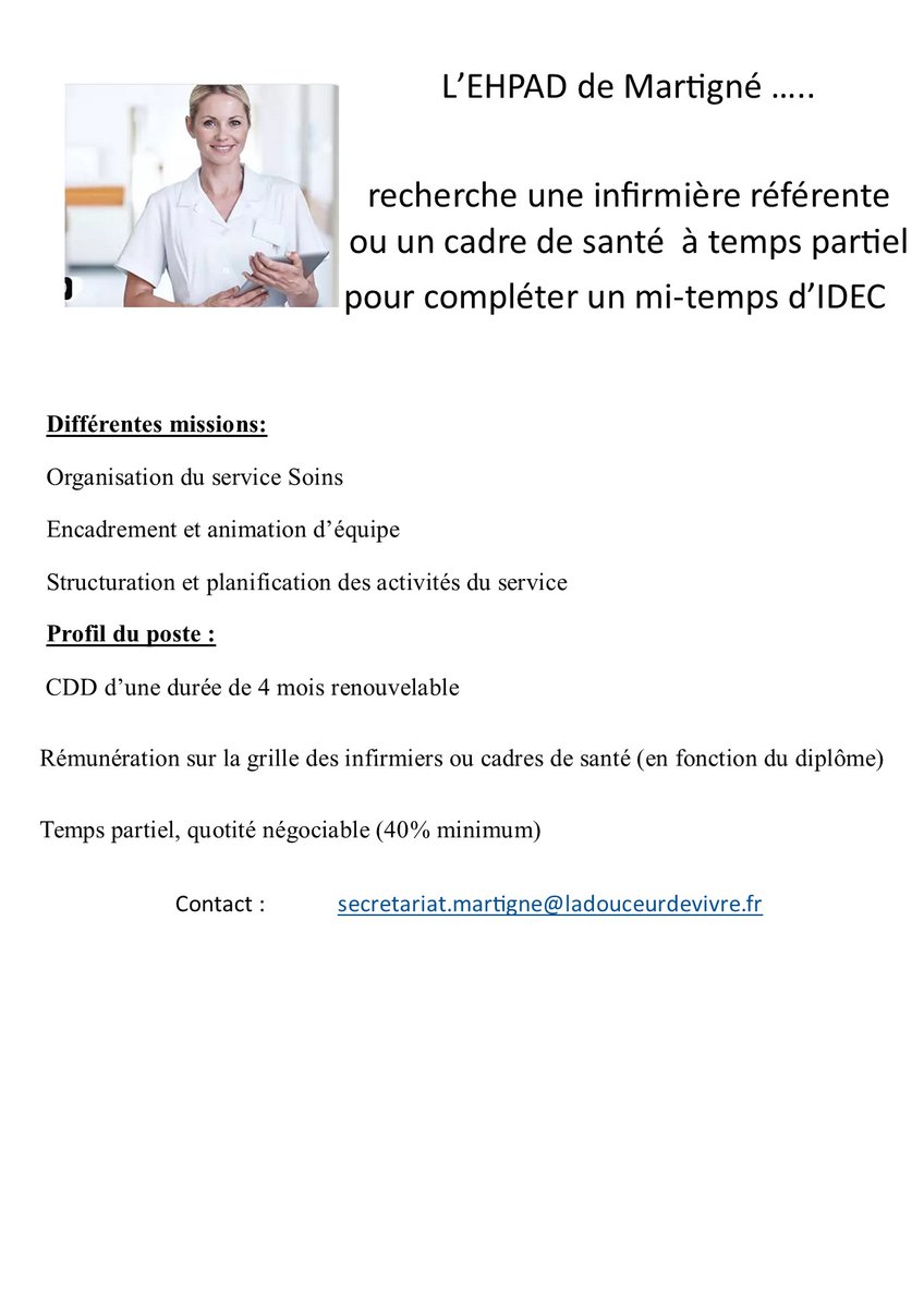 Résidences Médicalisées Alexain Martigne Montsurs tweet media