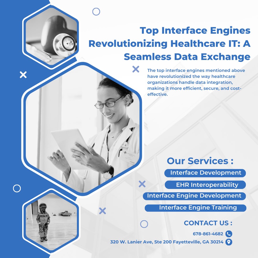 DevScriptsSol's tweet image. 🏥✨ Health + Tech = Innovation! Check out how interface engines are changing the game in healthcare IT. Say goodbye to manual data transfers! 📊🩺 Visit devscriptssolutions.com for more info. #HealthcareITRevolution #DataExchangeMagic #InnovationStation