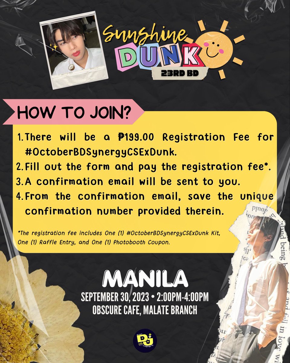 dungjangsph's tweet photo. MANILA 
🔗 https://t.co/GcI1LQdxFf

#SunshineDunk23rdBD
#OctoberBDSynergyCSE 
#OctoberBDSynergyCSExDUNK https://t.co/RypHU5VdYI