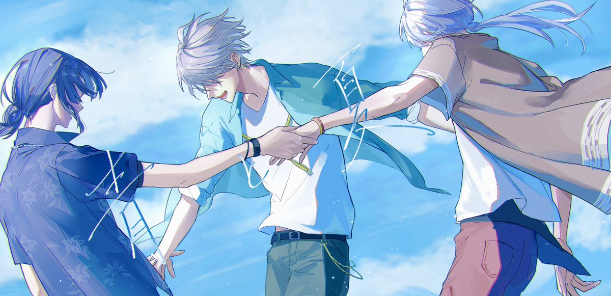 桜魔の土産#長尾百景 #上弦画 #描いた晴「夏が始まった