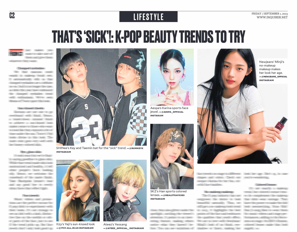 What we enjoy about K-pop is how idols are at the forefront of beauty trends.  

Here's a quick list of the makeups that we love to love this year!  

Download a copy of @inquirerplus to read this @Inq_Lifestyle  or read it here: inquirersuper.com.ph/super-k/k-pop-…

#KpopTrend #Beautytrend